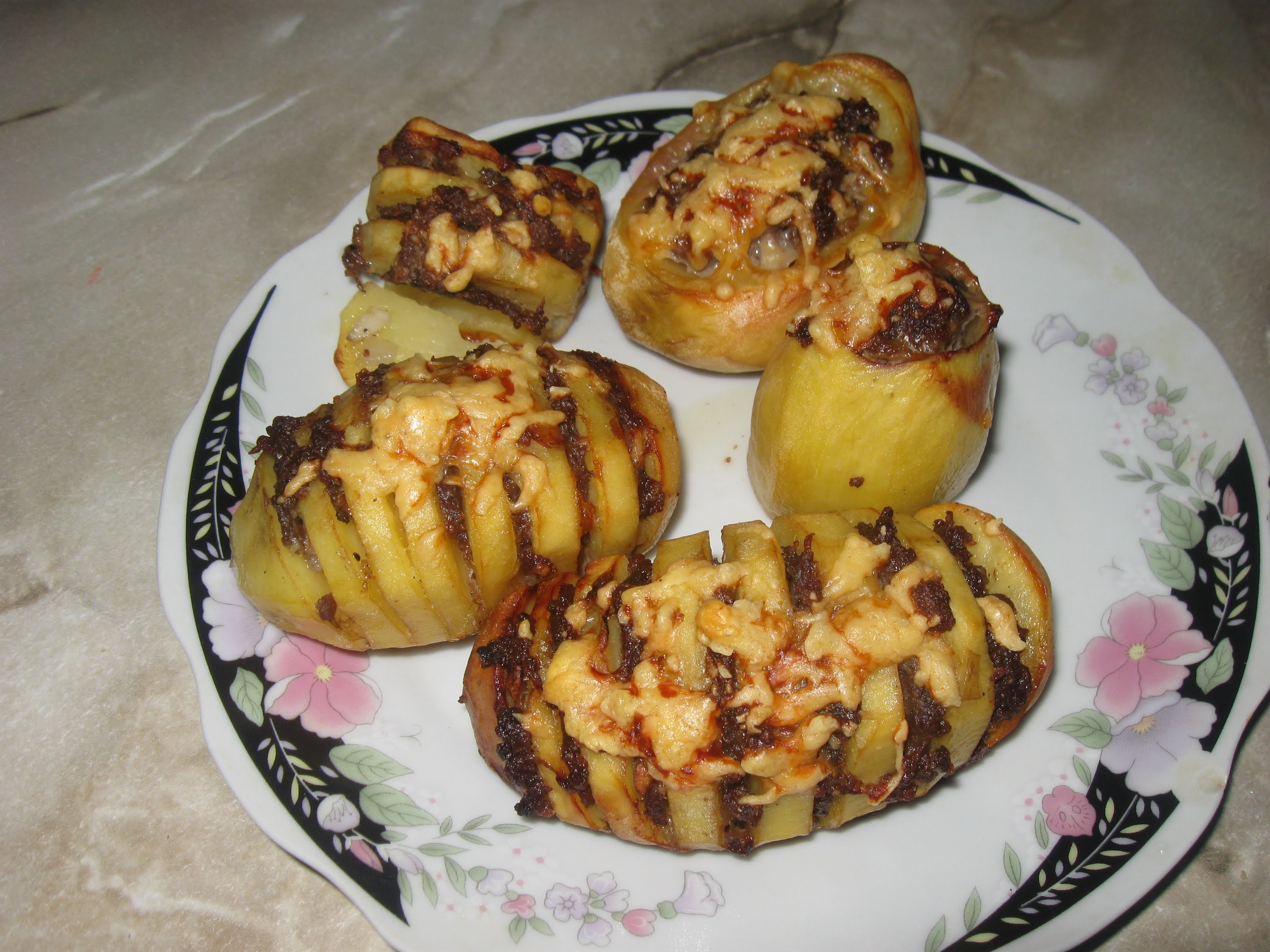 Рецепт фаршированная картошка с фаршем в духовке рецепт с фото пошагово