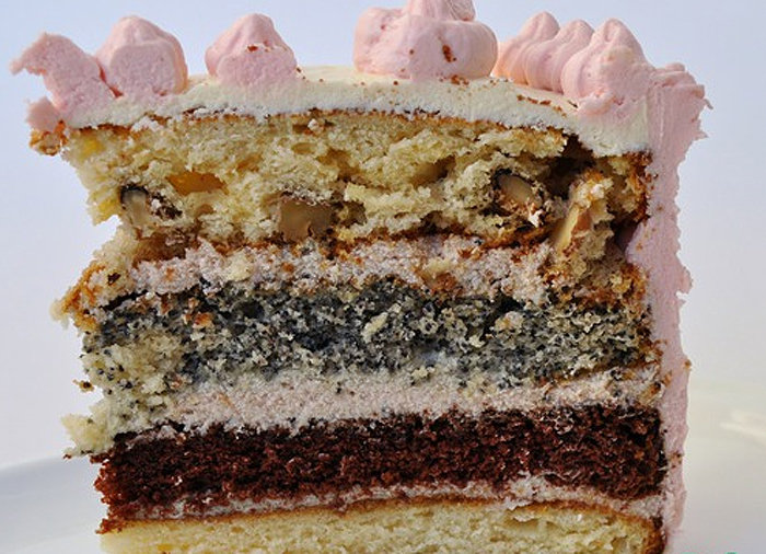 Коржи для торта с маком рецепт с фото