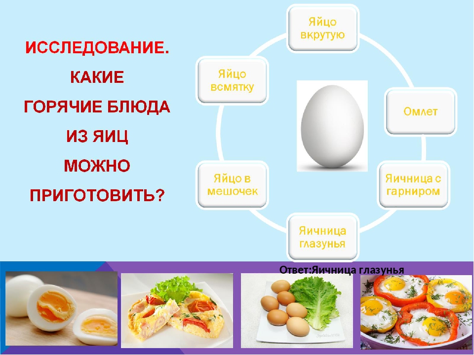 Презентация приготовления яичницы