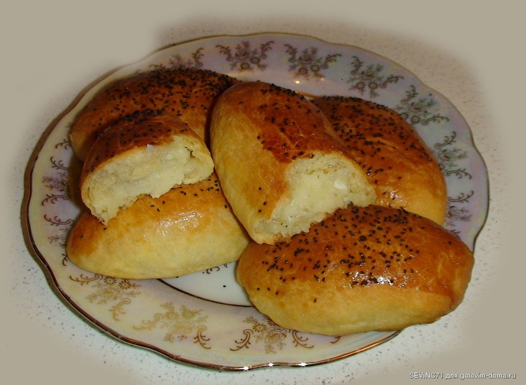 Пирожки из картофельного теста в духовке рецепт с фото