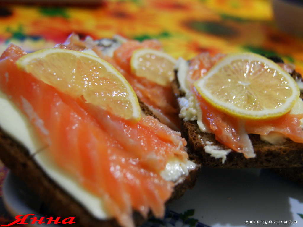 Простые бутерброды с красной рыбой рецепты с фото простые и вкусные