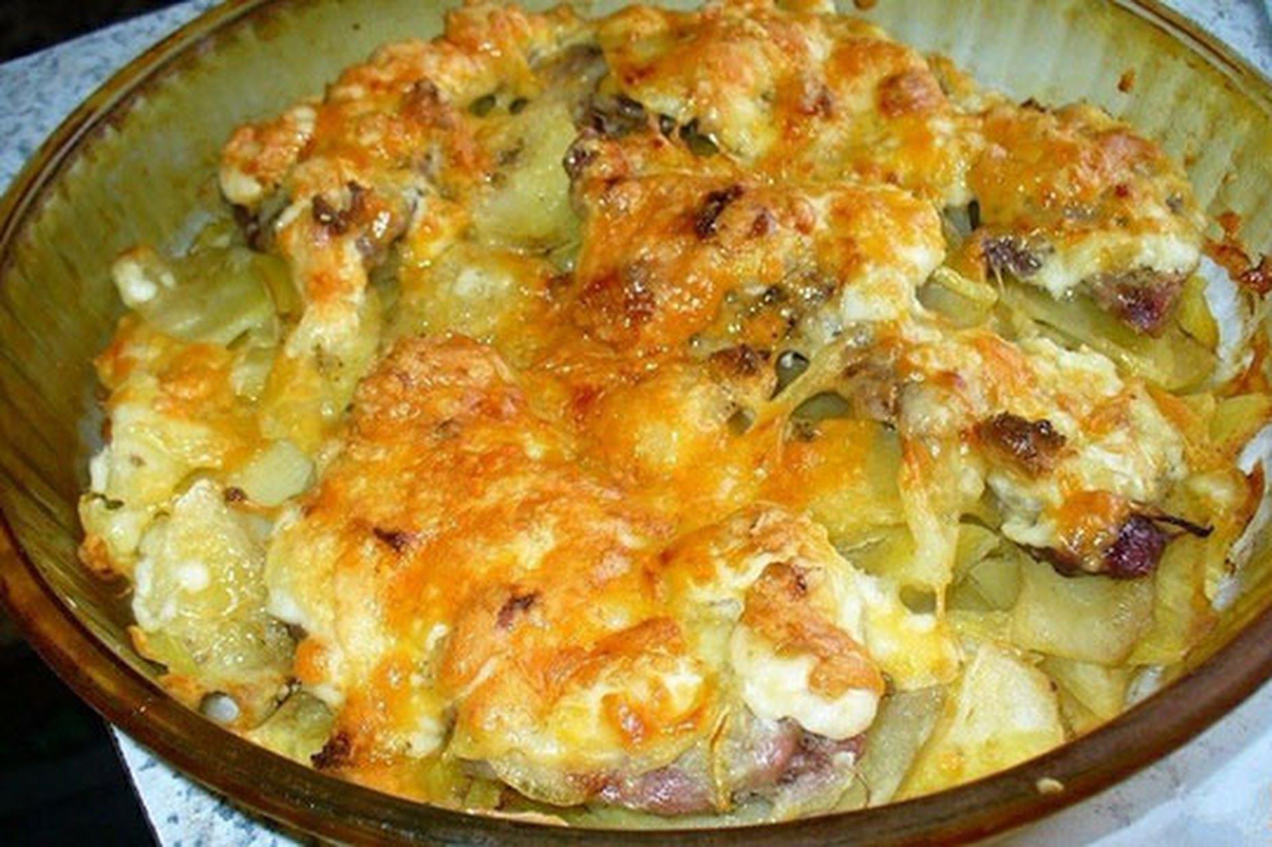 Картошка по французски с курицей в духовке рецепт с фото пошагово с сыром
