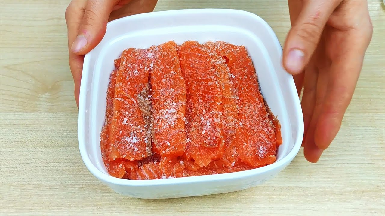 Красная рыба засолить в домашних условиях рецепт с фото пошагово кусочками