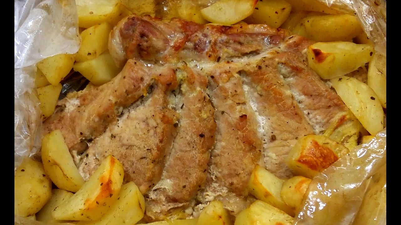 Свинина с картошкой в духовке