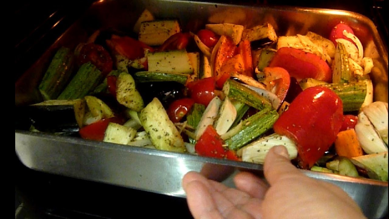 Овощи в духовке запеченные фото