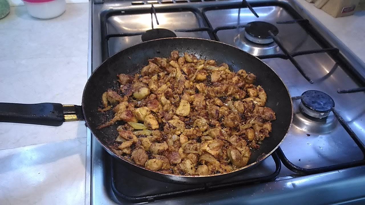 Шашлык на сковороде из свинины как жарить рецепт с фото пошагово