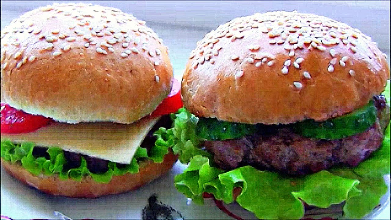 Гамбургер с котлетой в домашних условиях рецепт фото