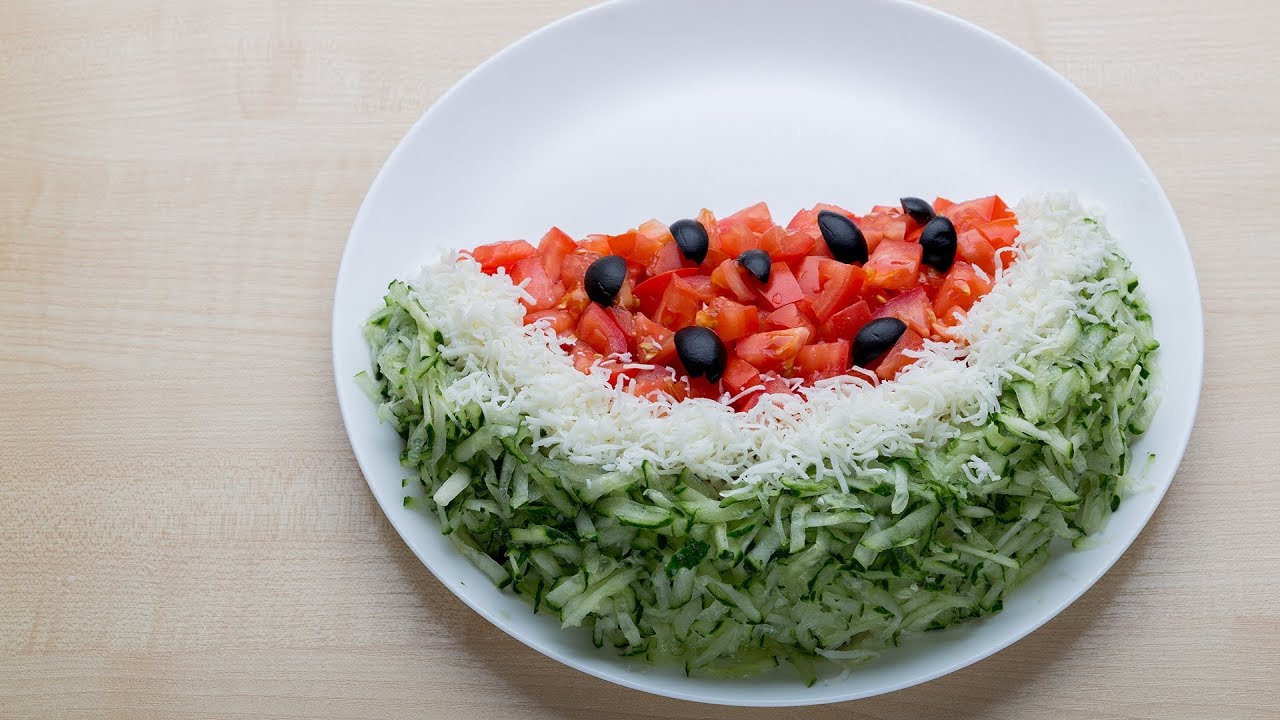 Летний салат с рецепт с фото