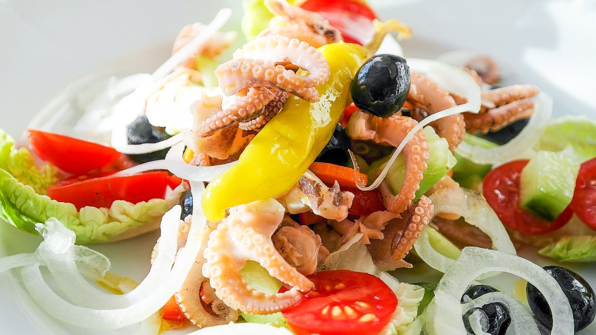 Салат из морепродуктов рецепт с фото очень вкусный