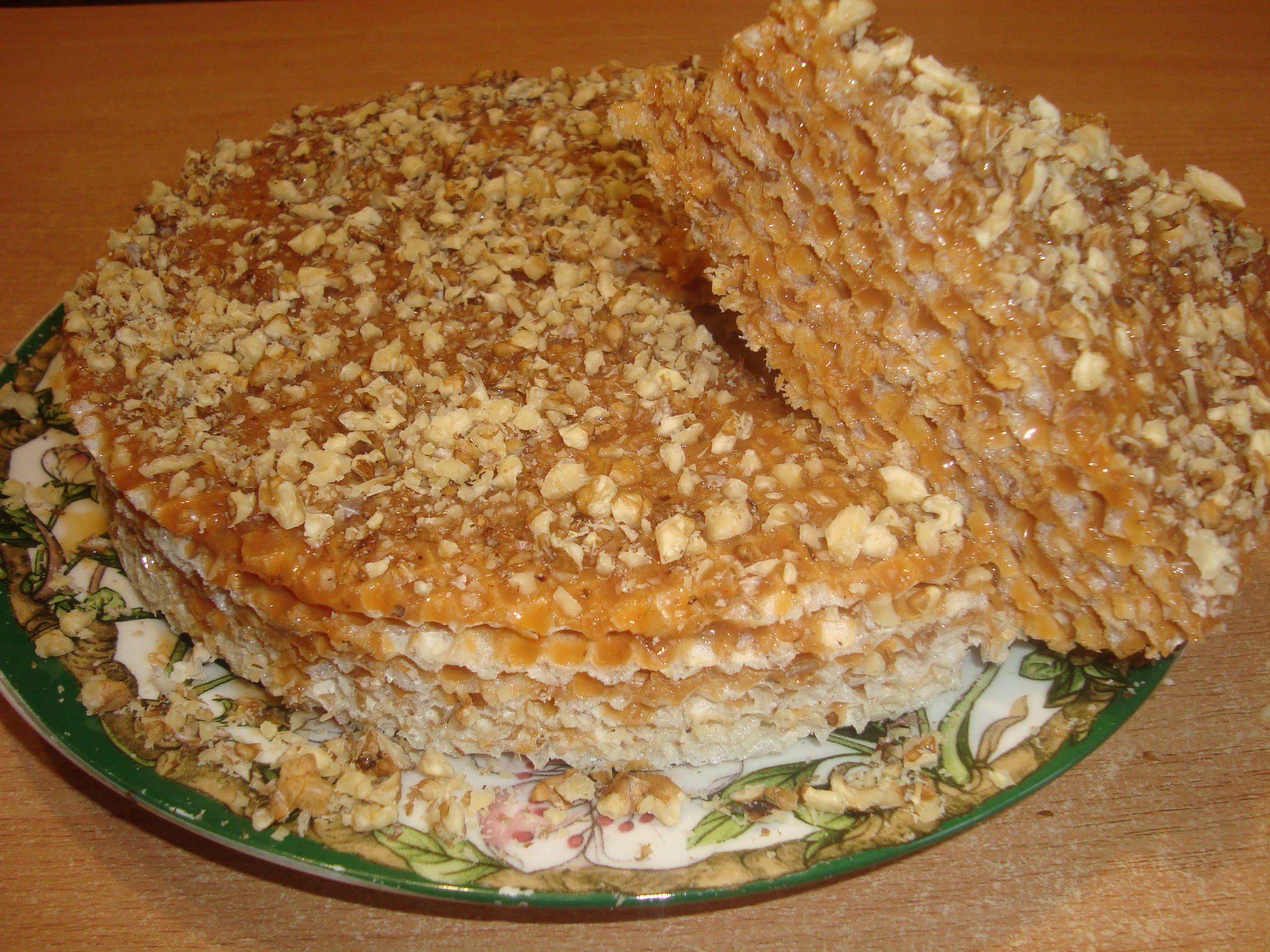 Вафельный торт со сгущенкой рецепт с фото