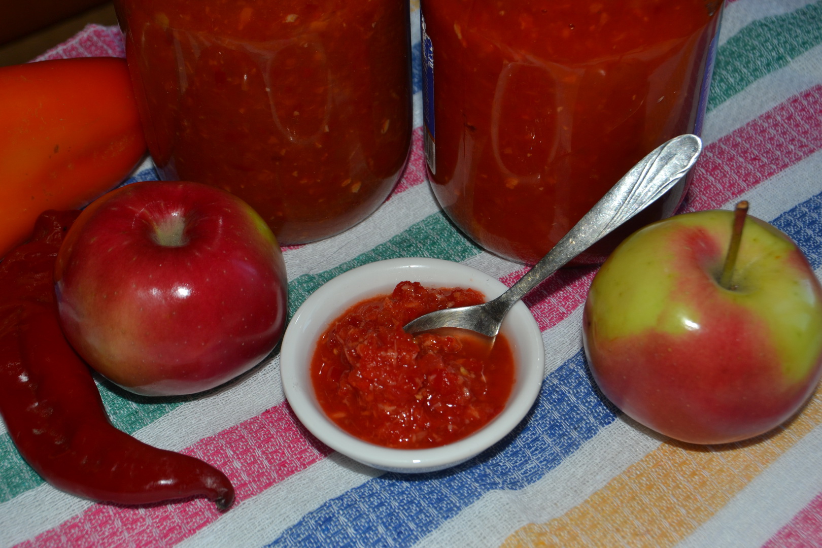 Рецепт помидоры яблоки и чеснок