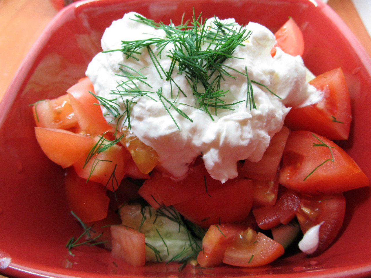 Рецепт вкусного салата огурцы помидоры