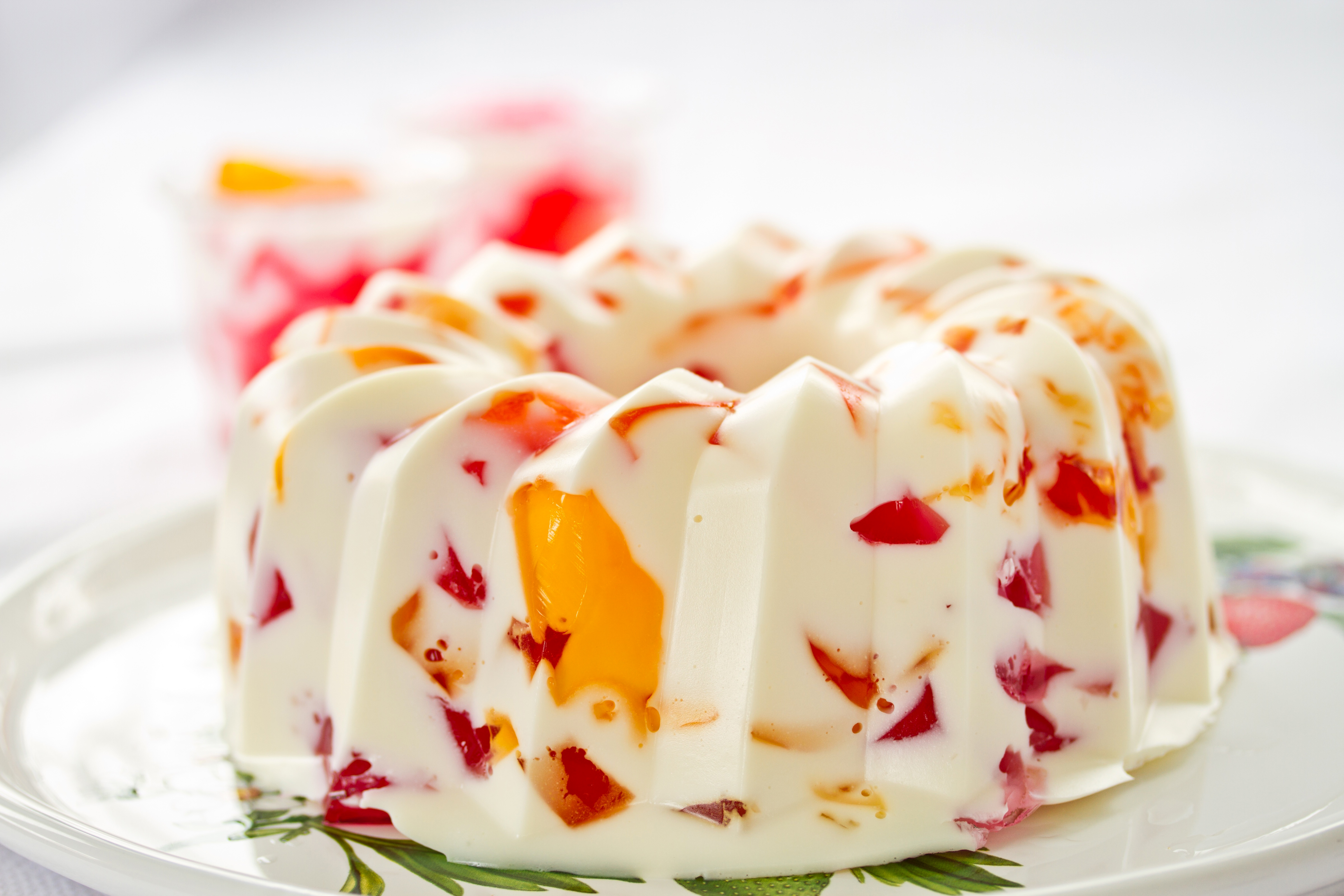 Десерт из ряженки с желатином и фруктами рецепт с фото