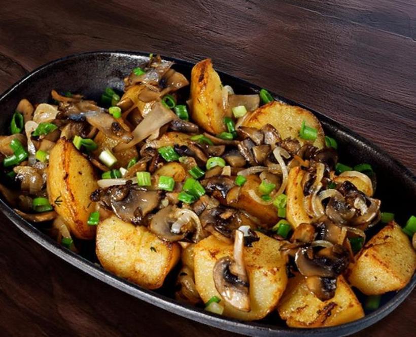 Картошка с грибами в духовке рецепт с фото пошагово