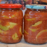 Кабачки в томатном соусе! заготовка на зиму. 