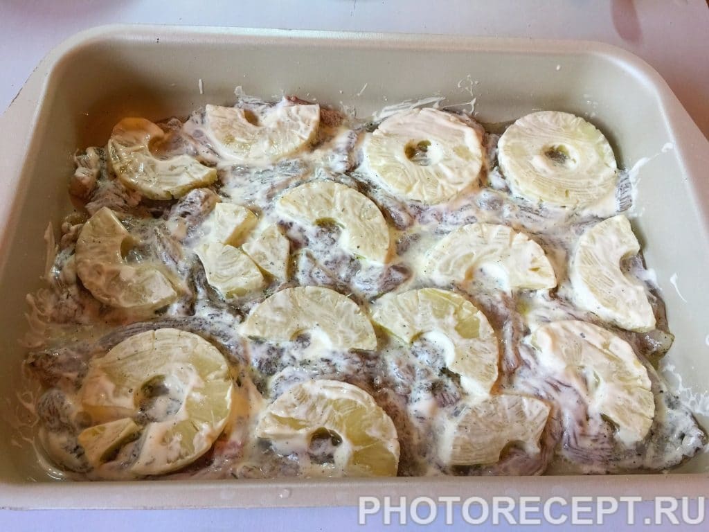Фото рецепта - Куриное филе с ананасами - шаг 4