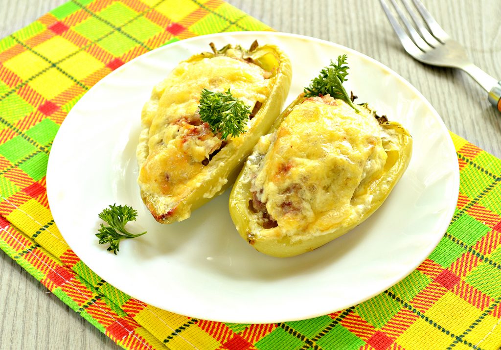 Фаршированные перцы с сыром в духовке с сыром рецепт с фото